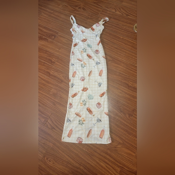 Source Unknown Dresses & Skirts - Source Unknown Orange and Blue Maxi Pencil Dress